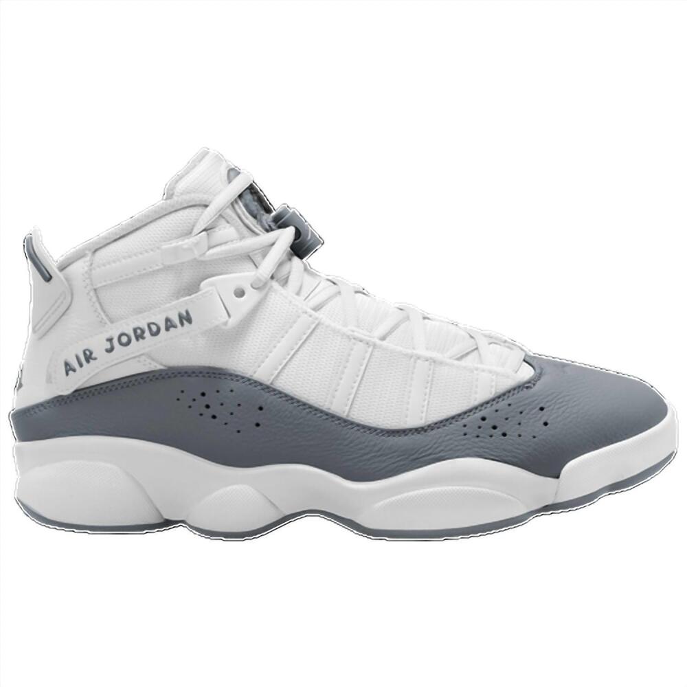 NEW JORDAN men's rings basketball shoes in white-cool-gray-white